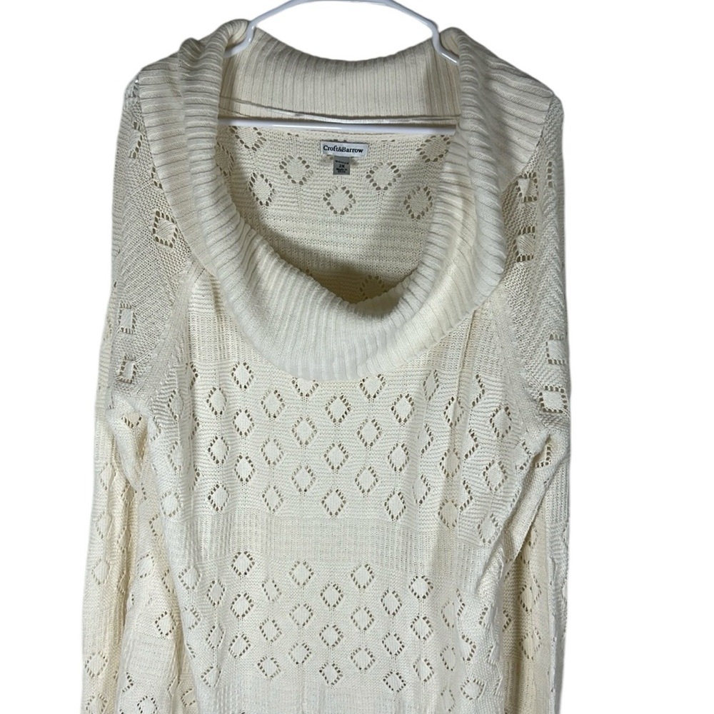 Croft & Barrow Wide Cowl Neck Sweater Women’s Size 2X